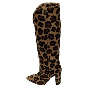 $860 Paris Texas multi-color pony hair animal print tall boots size 8/38